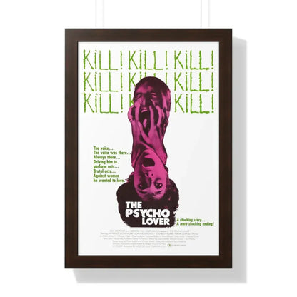 THE PSYCHO LOVER 1970 - Framed Movie Poster 16″ x 24″ Walnut - The Sticker Space