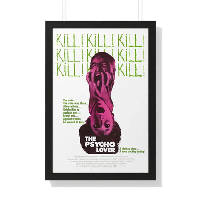 THE PSYCHO LOVER 1970 - Framed Movie Poster 20" x 30" Black - The Sticker Space