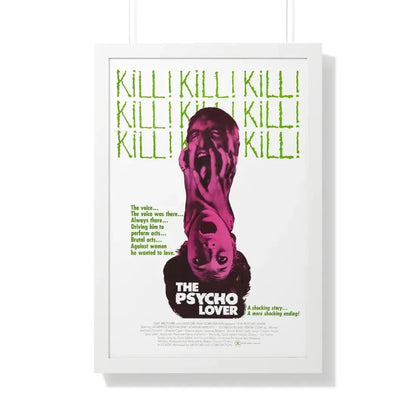 THE PSYCHO LOVER 1970 - Framed Movie Poster 20" x 30" White - The Sticker Space