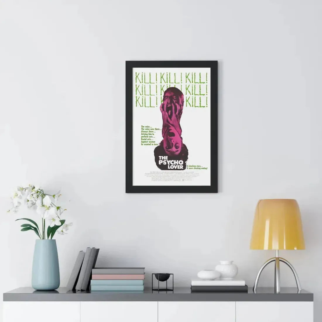 THE PSYCHO LOVER 1970 - Framed Movie Poster - The Sticker Space