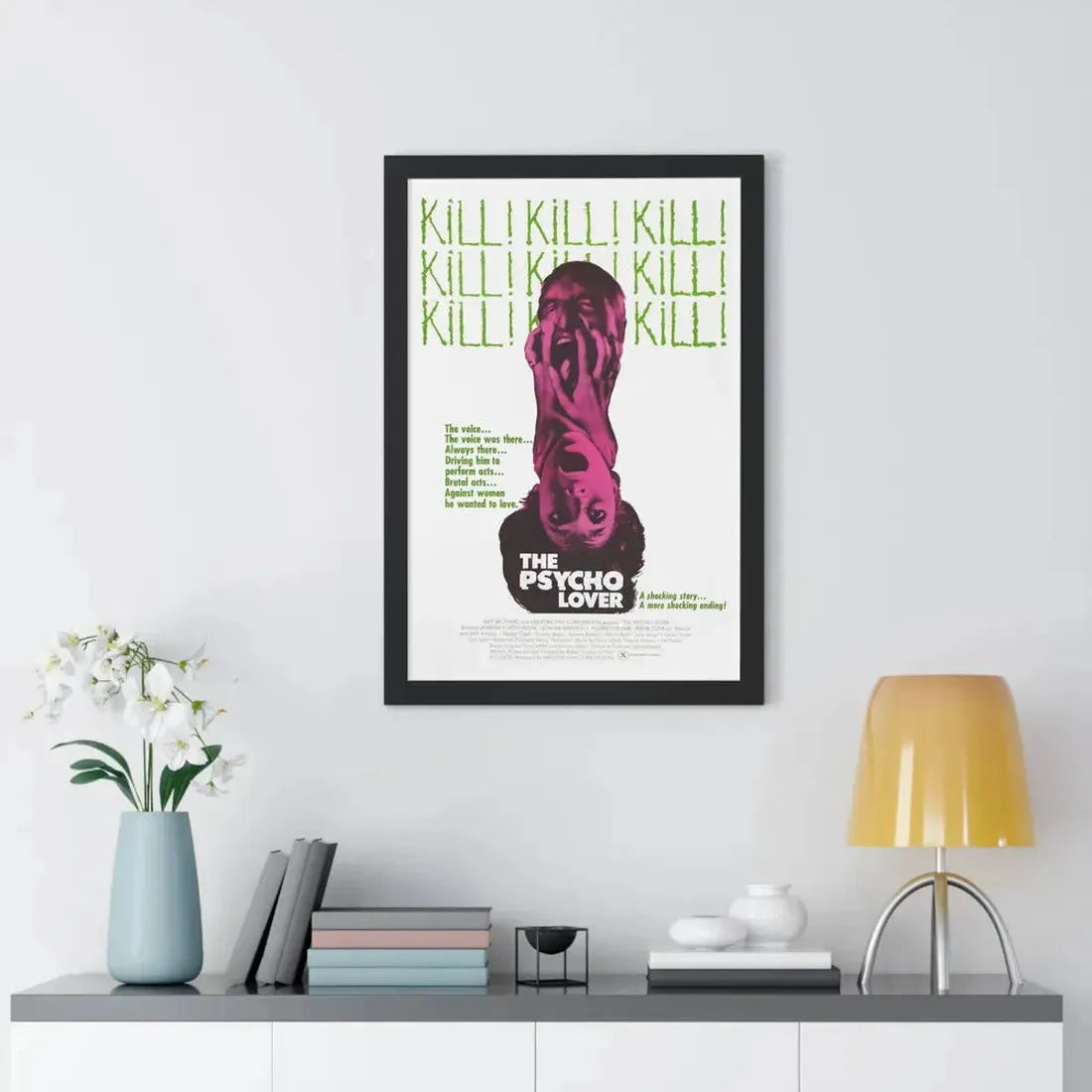 THE PSYCHO LOVER 1970 - Framed Movie Poster - The Sticker Space