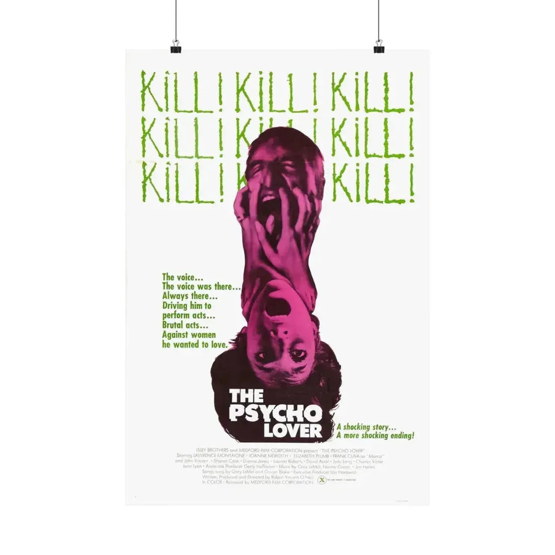 THE PSYCHO LOVER 1970 - Paper Movie Poster 20″ x 30″ Matte - The Sticker Space