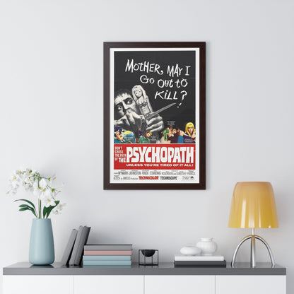 THE PSYCHOPATH 1966 - Framed Movie Poster-The Sticker Space