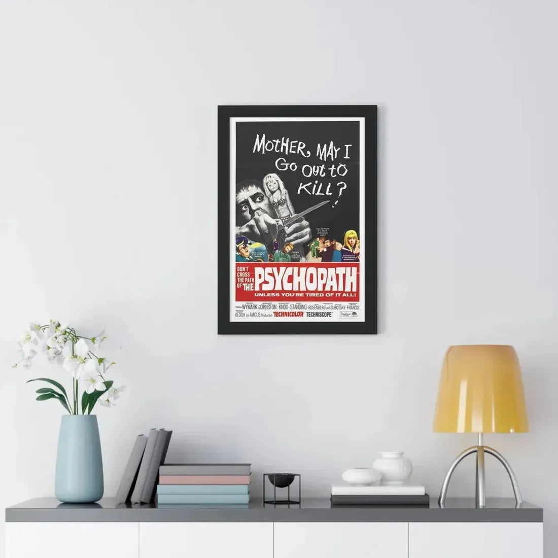 THE PSYCHOPATH 1966 - Framed Movie Poster - The Sticker Space