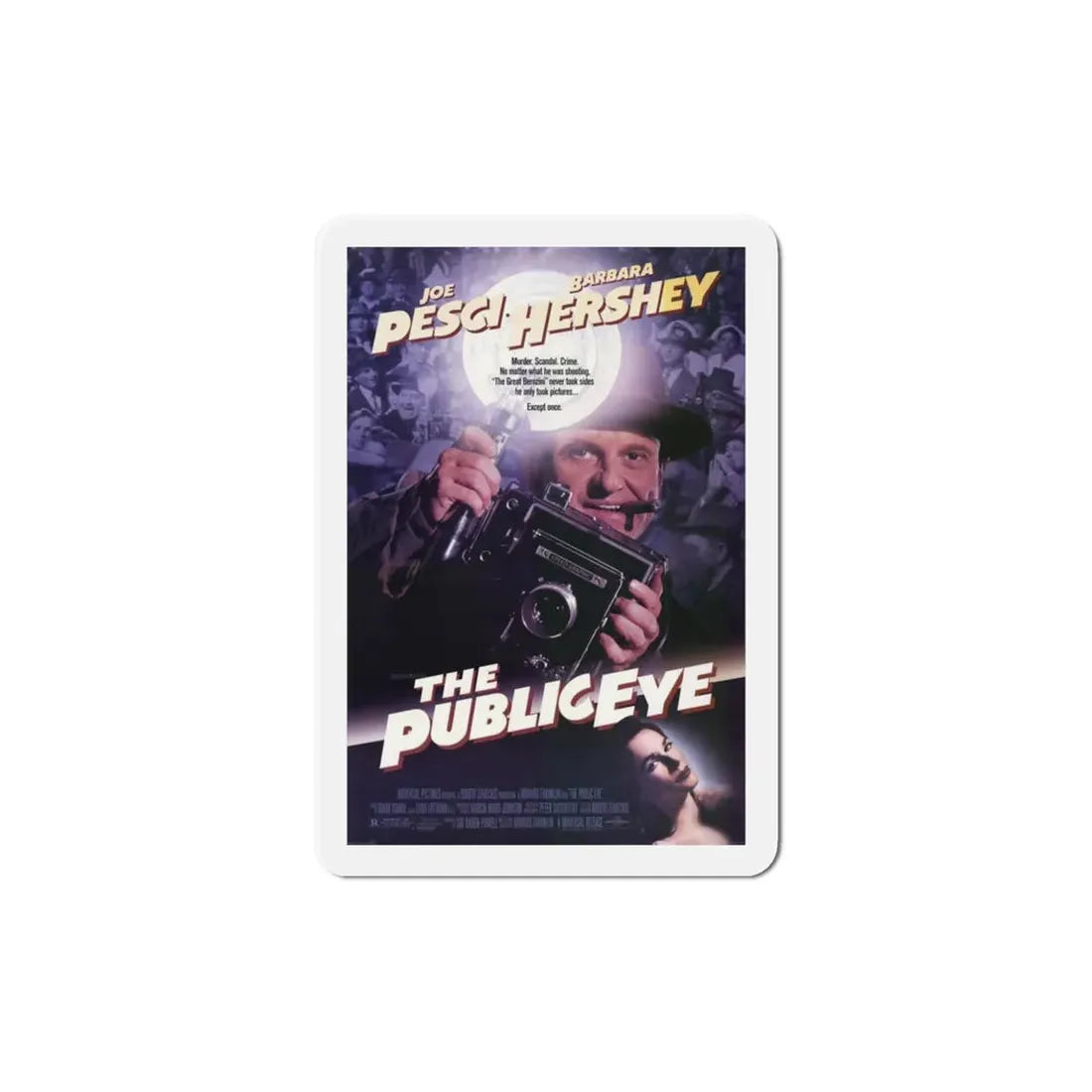 The Public Eye 1992 Movie Poster Refrigerator Magnet 5 Inch - The Sticker Space