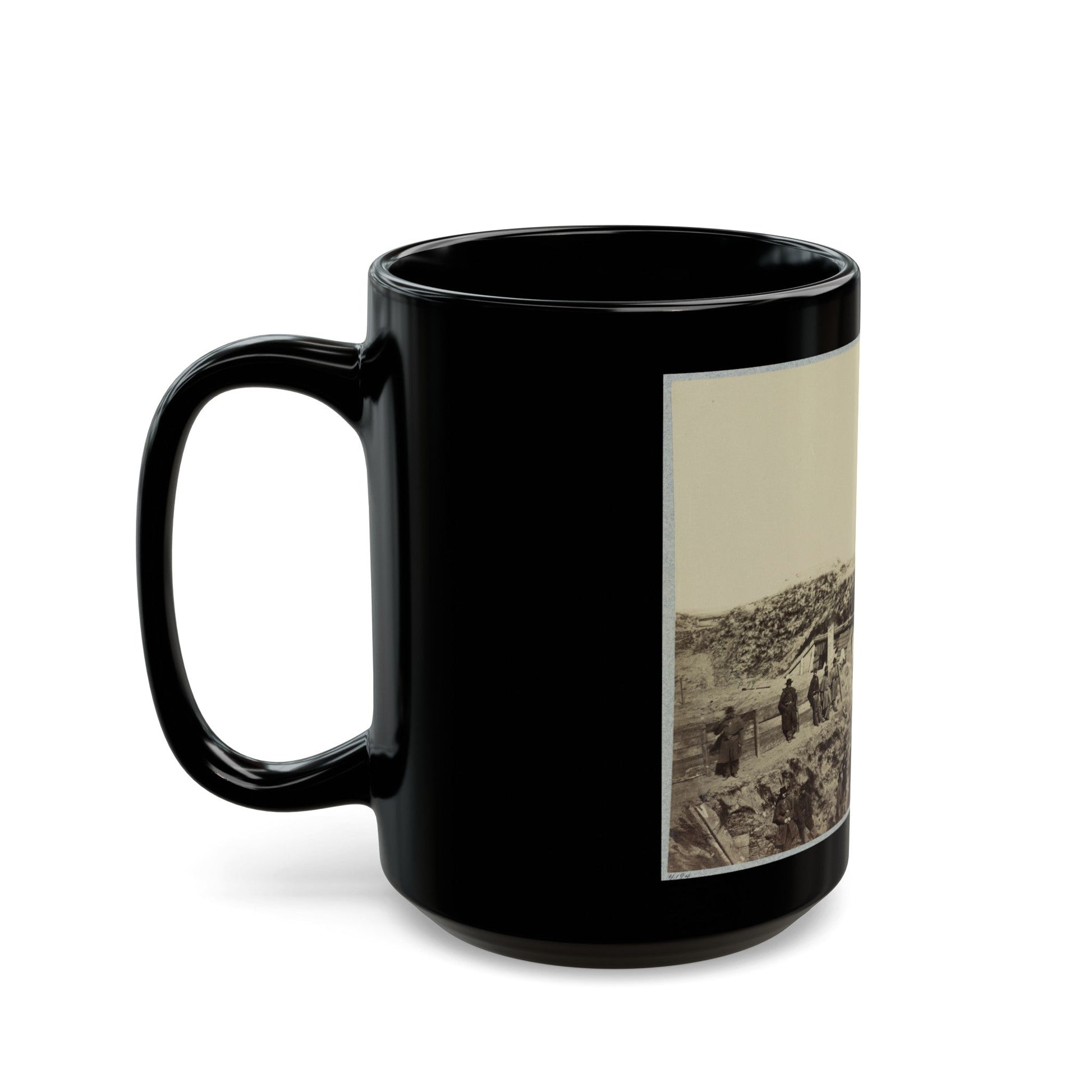 The Pulpit , Fort Fisher, N.C. (U.S. Civil War) Black Coffee Mug-The Sticker Space