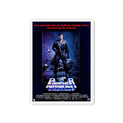 THE PUNISHER (DANISH) 1989 Movie Poster - Refrigerator Magnet 5 Inch Die-Cut - The Sticker Space