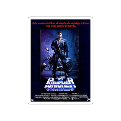 THE PUNISHER (DANISH) 1989 Movie Poster STICKER Vinyl Die-Cut Decal 4 Inch - The Sticker Space