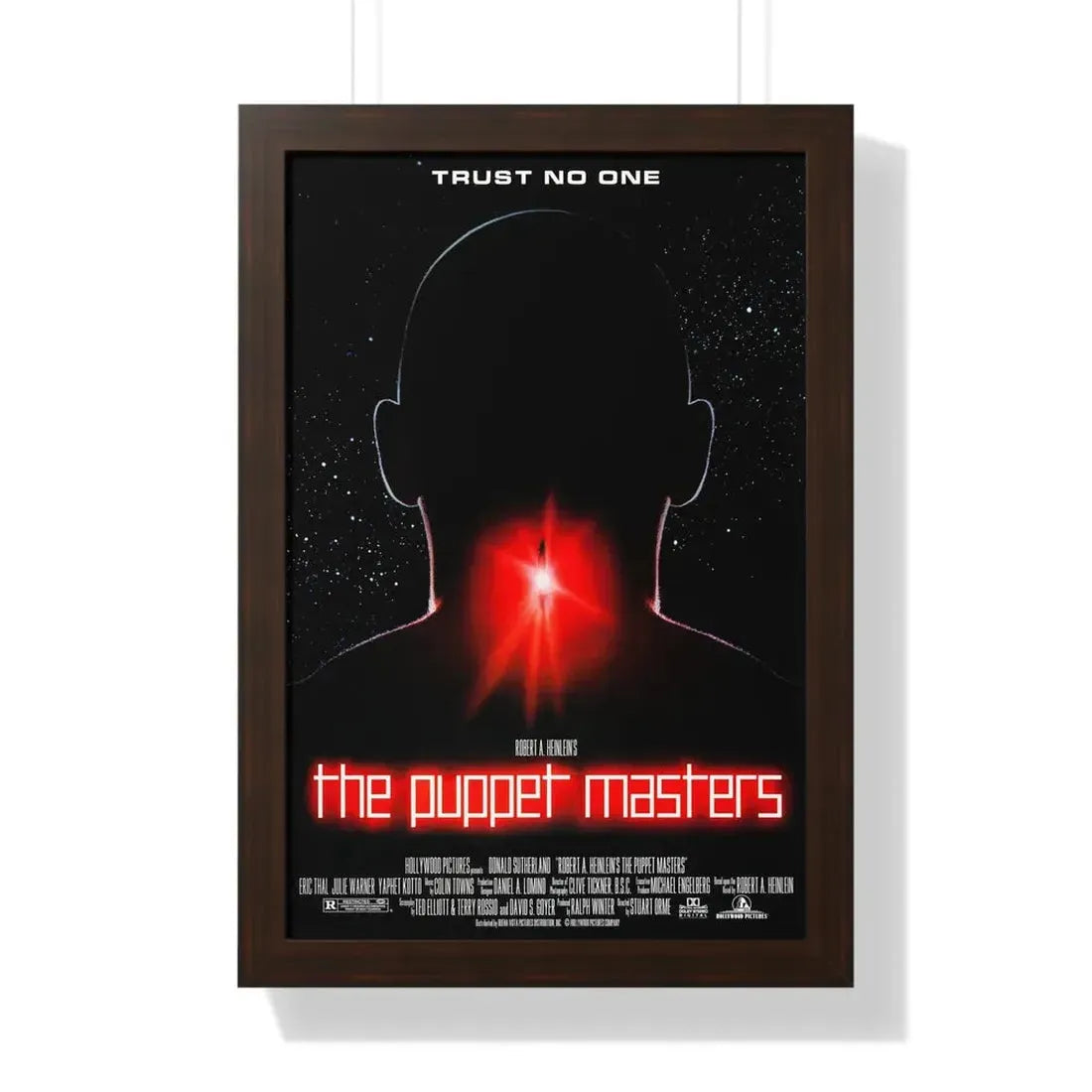THE PUPPET MASTERS 1994 - Framed Movie Poster 16″ x 24″ Walnut - The Sticker Space