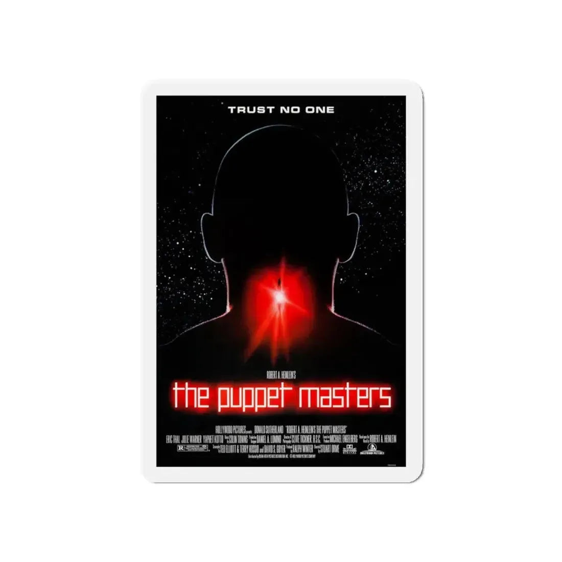 THE PUPPET MASTERS 1994 Movie Poster - Refrigerator Magnet 4 Inch Die-Cut - The Sticker Space