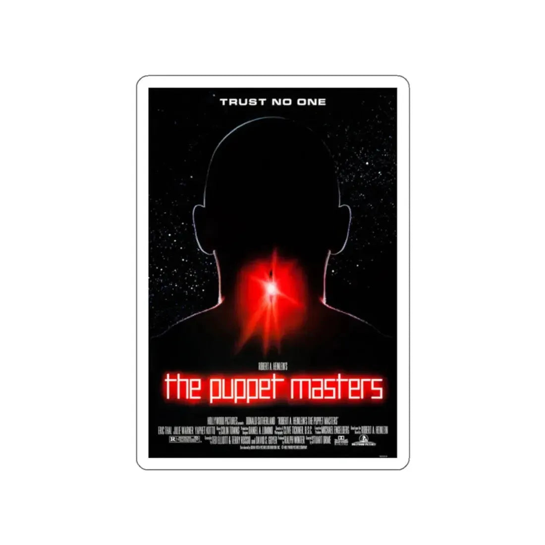 THE PUPPET MASTERS 1994 Movie Poster STICKER Vinyl Die-Cut Decal 2 Inch - The Sticker Space