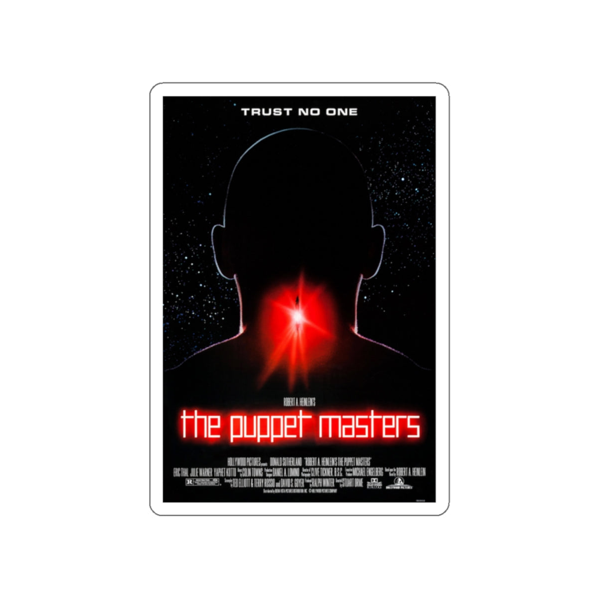 THE PUPPET MASTERS 1994 Movie Poster STICKER Vinyl Die-Cut Decal-White-The Sticker Space