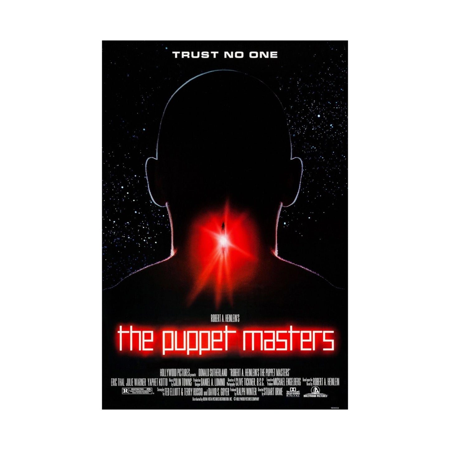 THE PUPPET MASTERS 1994 - Paper Movie Poster-The Sticker Space