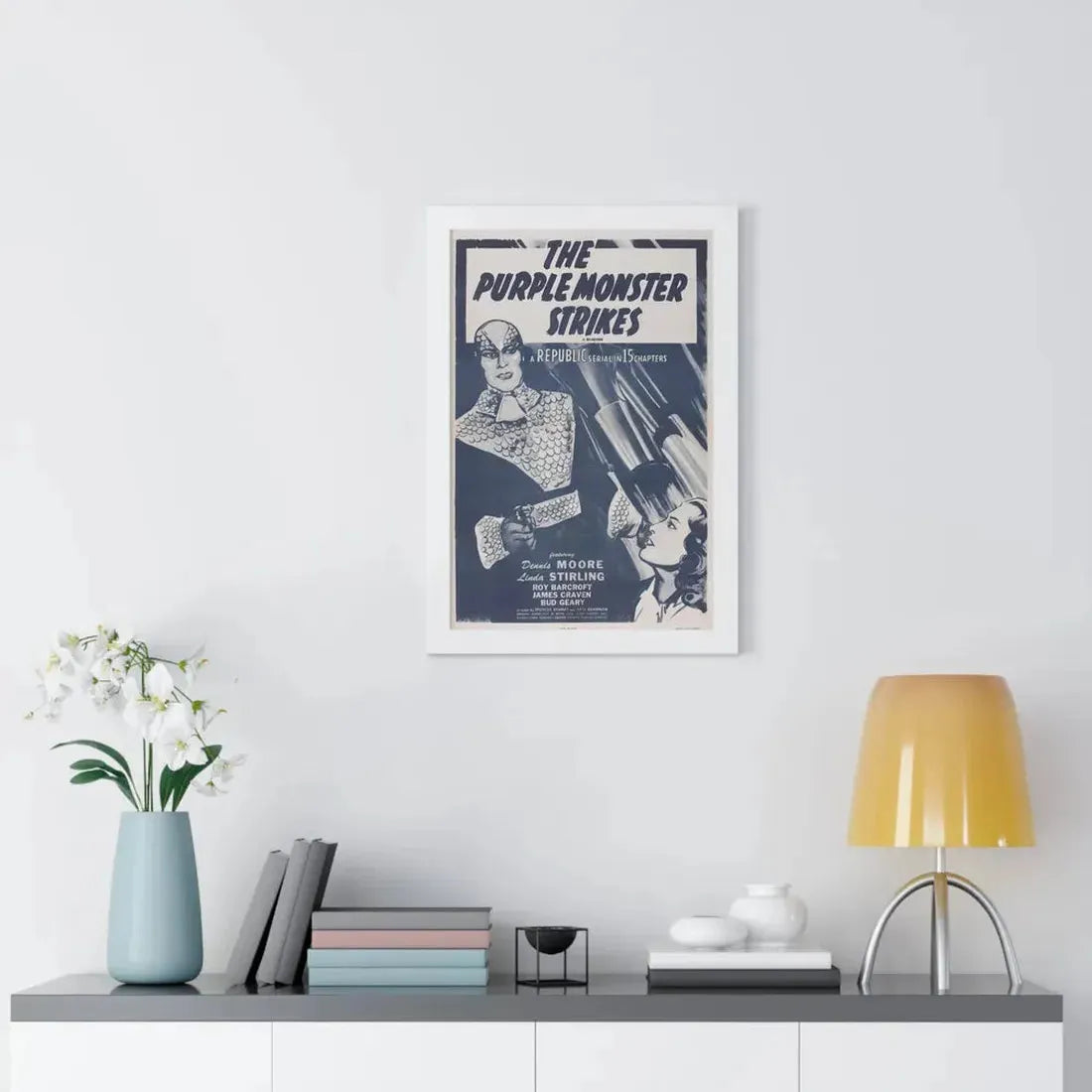THE PURPLE MONSTER STRIKES 1945 - Framed Movie Poster - The Sticker Space