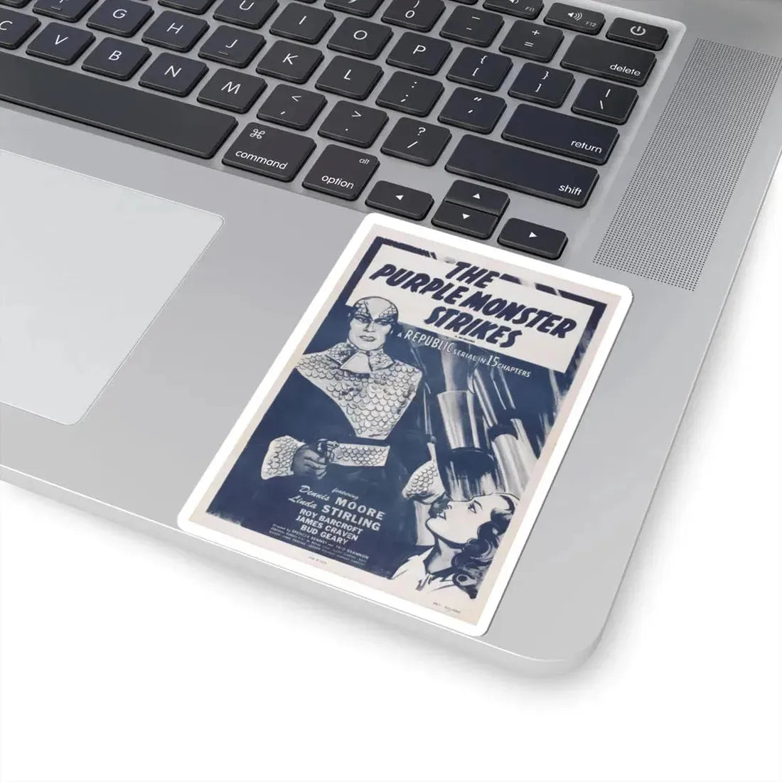 THE PURPLE MONSTER STRIKES 1945 Movie Poster - STICKER Vinyl Kiss-Cut Decal - The Sticker Space