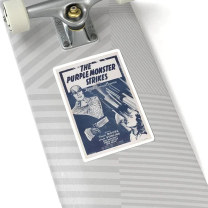 THE PURPLE MONSTER STRIKES 1945 Movie Poster - STICKER Vinyl Kiss-Cut Decal - The Sticker Space