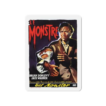 THE QUATERMASS EXPERIMENT (BELGIAN) 1955 Movie Poster - Refrigerator Magnet 4 Inch Die-Cut - The Sticker Space