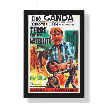 THE QUATERMASS EXPERIMENT (BELGIAN) 2 1955 - Framed Movie Poster 16″ x 24″ Black - The Sticker Space