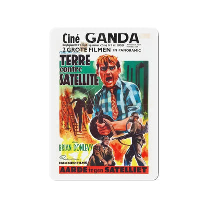 THE QUATERMASS EXPERIMENT (BELGIAN) 2 1955 Movie Poster - Refrigerator Magnet 2 Inch - The Sticker Space
