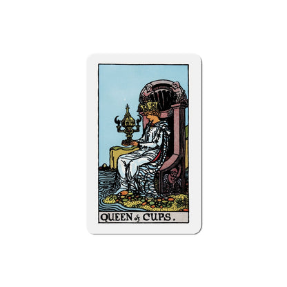 The Queen of Cups (Tarot Card) Die-Cut Magnet-5 Inch-The Sticker Space
