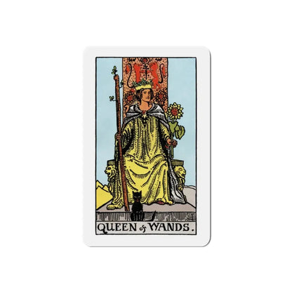 The Queen of Wands (Tarot Card) Refrigerator Magnet 2 Inch - The Sticker Space