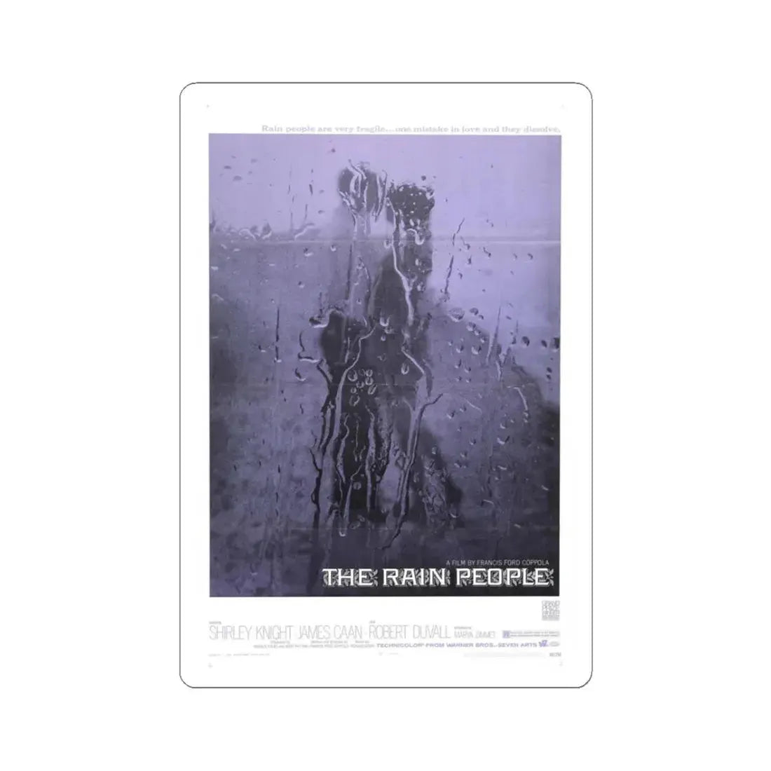The Rain People 1969 Movie Poster - STICKER Vinyl Kiss-Cut Decal 3 Inch White - The Sticker Space