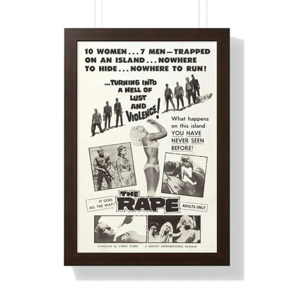 THE RAPE (AMOK) 1963 - Framed Movie Poster 16″ x 24″ Walnut - The Sticker Space