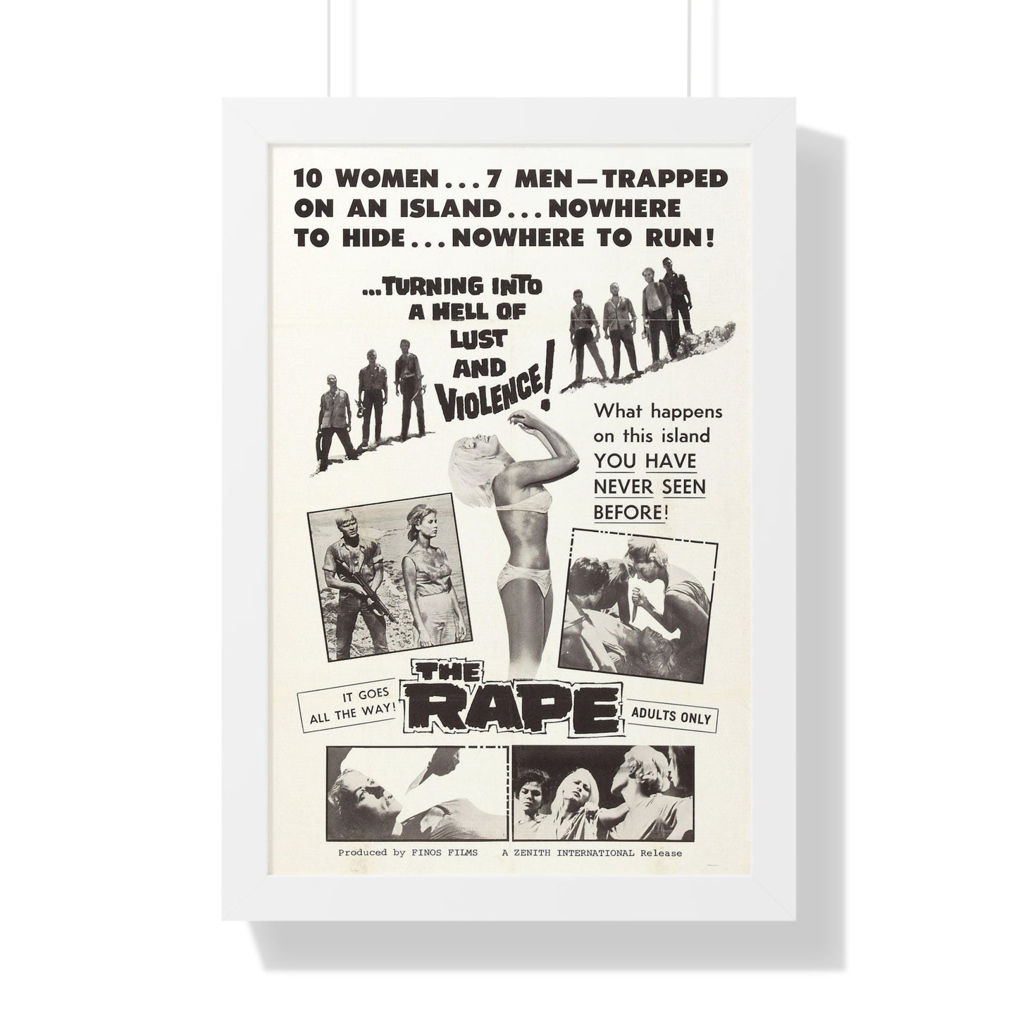 THE RAPE (AMOK) 1963 - Framed Movie Poster-16″ x 24″-The Sticker Space