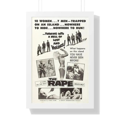 THE RAPE (AMOK) 1963 - Framed Movie Poster 16″ x 24″ White - The Sticker Space