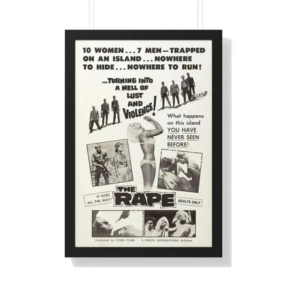 THE RAPE (AMOK) 1963 - Framed Movie Poster 20" x 30" Black - The Sticker Space