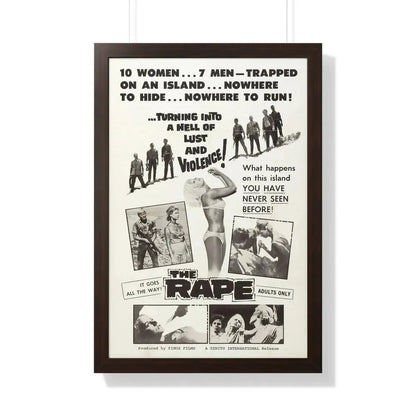 THE RAPE (AMOK) 1963 - Framed Movie Poster 20" x 30" Walnut - The Sticker Space