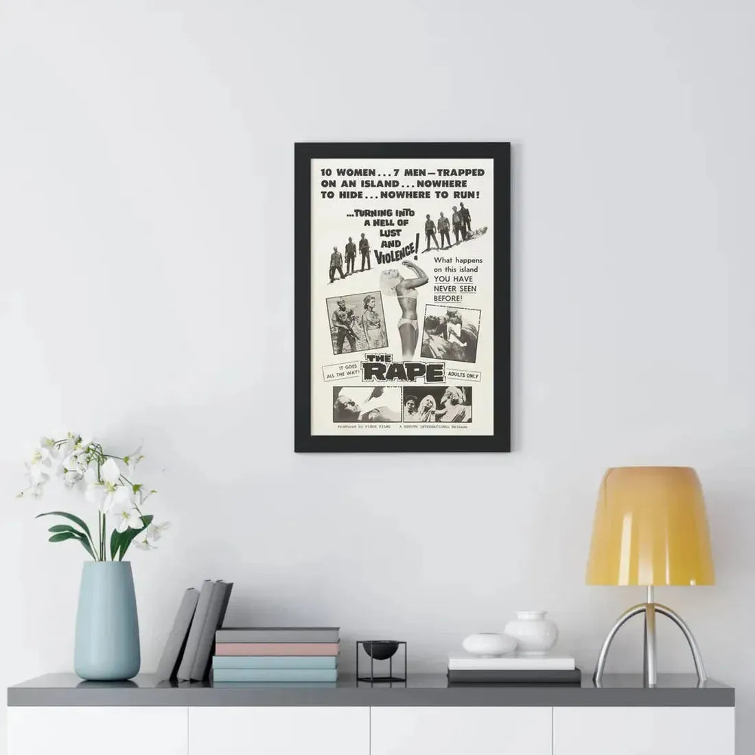 THE RAPE (AMOK) 1963 - Framed Movie Poster - The Sticker Space