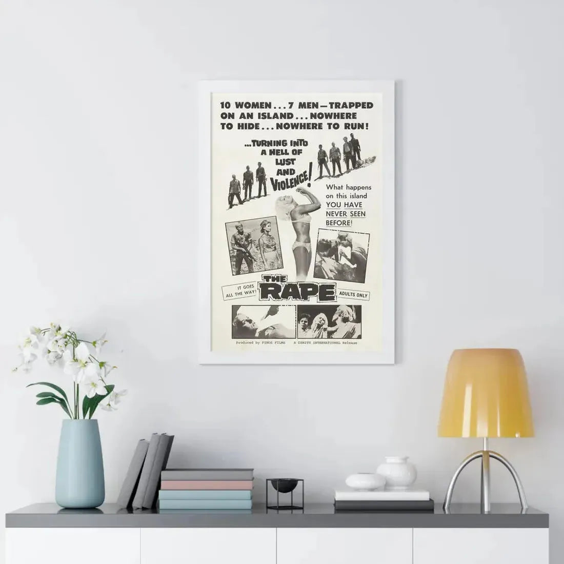 THE RAPE (AMOK) 1963 - Framed Movie Poster - The Sticker Space