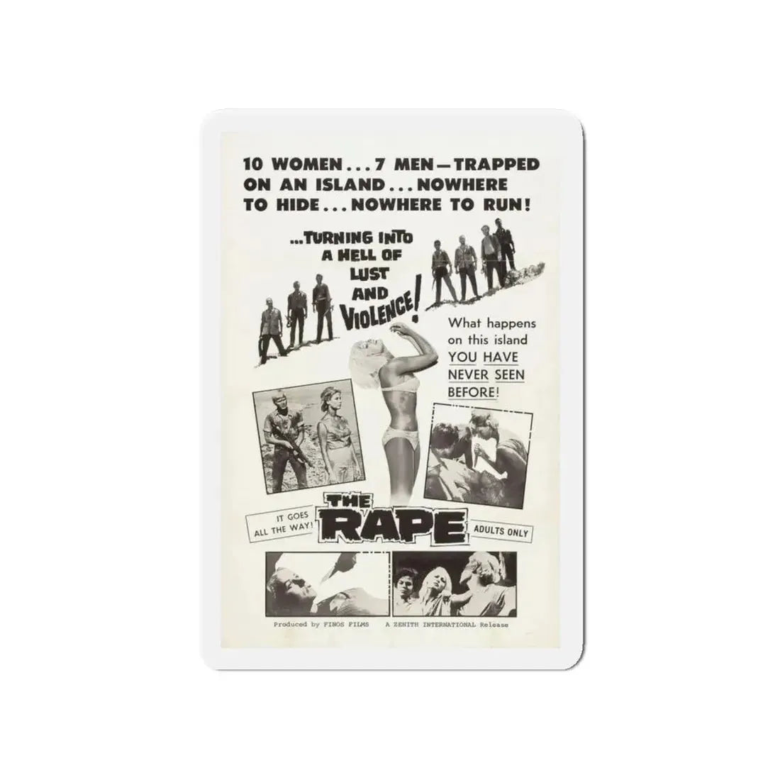 THE RAPE (AMOK) 1963 Movie Poster - Refrigerator Magnet 4 Inch - The Sticker Space