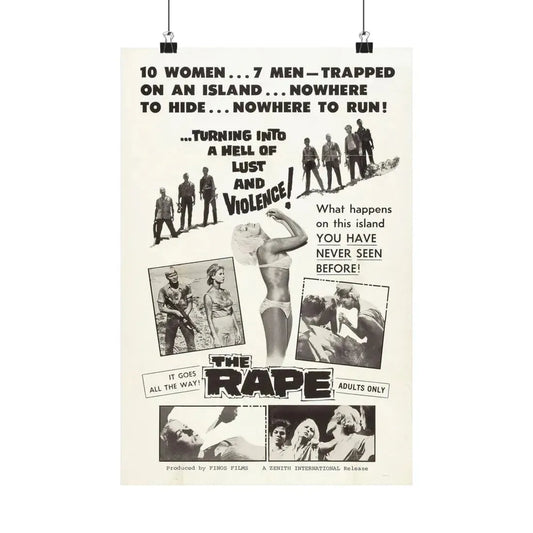 THE RAPE (AMOK) 1963 - Paper Movie Poster 12″ x 18″ Matte - The Sticker Space