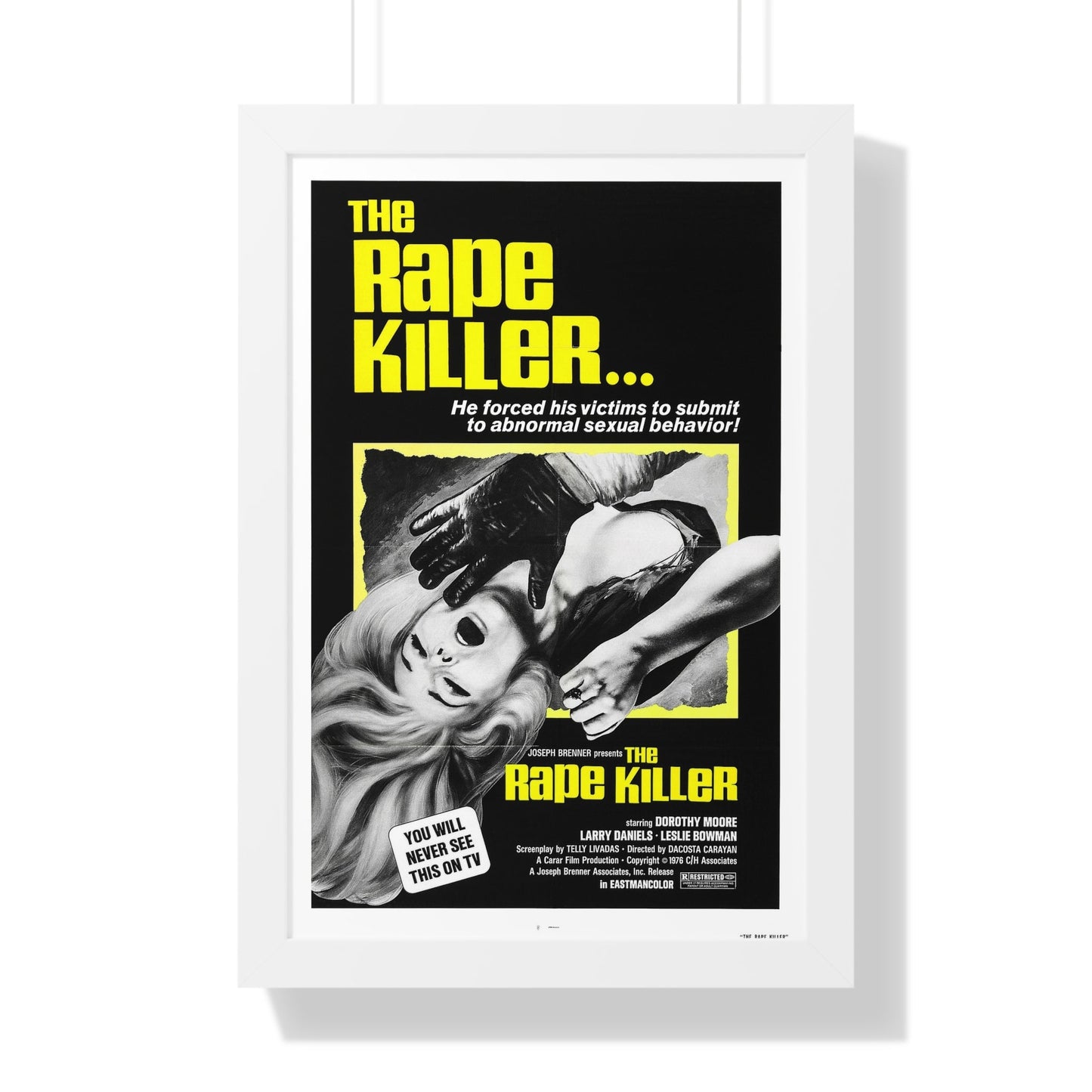 THE RAPE KILLER 1976 - Framed Movie Poster-16″ x 24″-The Sticker Space