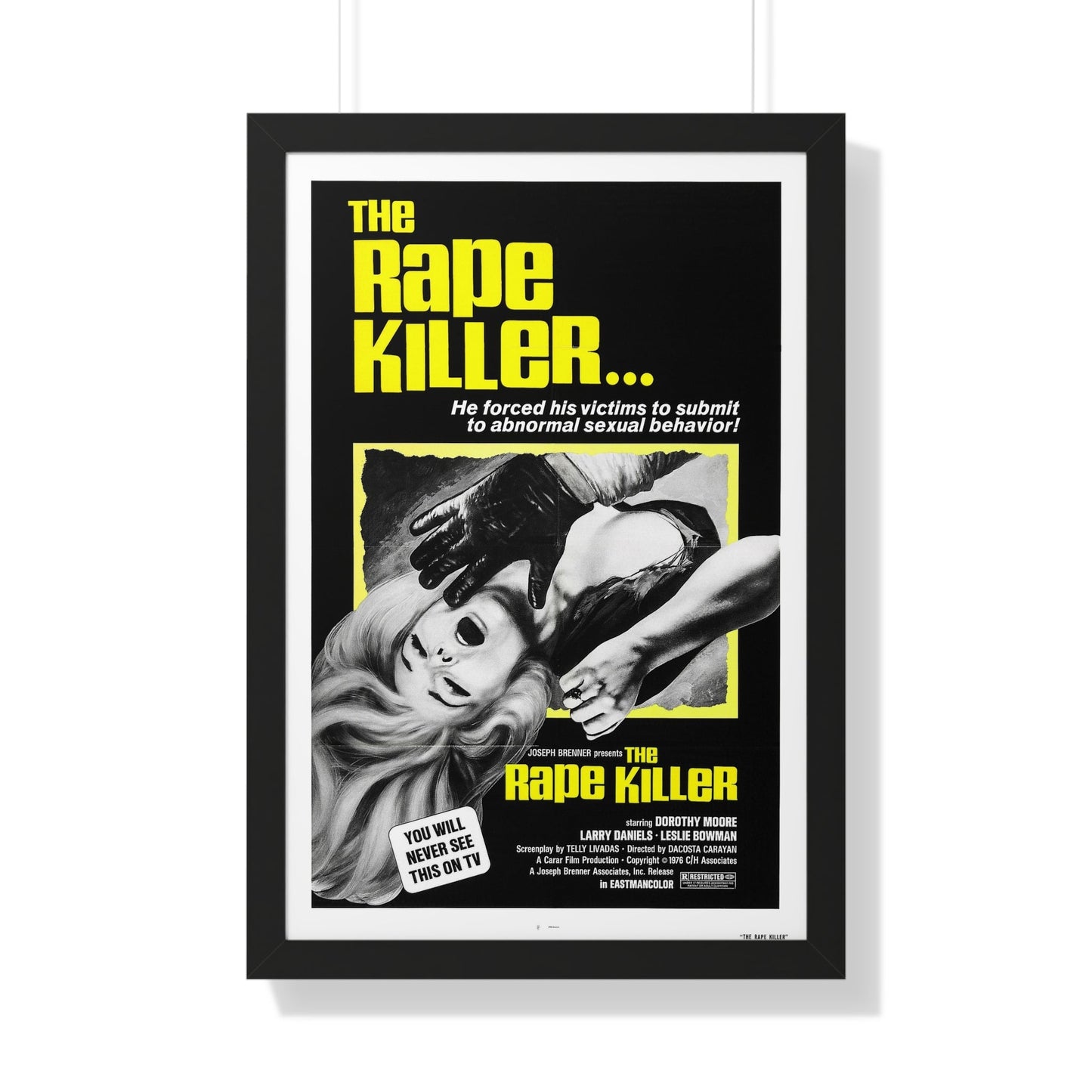 THE RAPE KILLER 1976 - Framed Movie Poster-20" x 30"-The Sticker Space