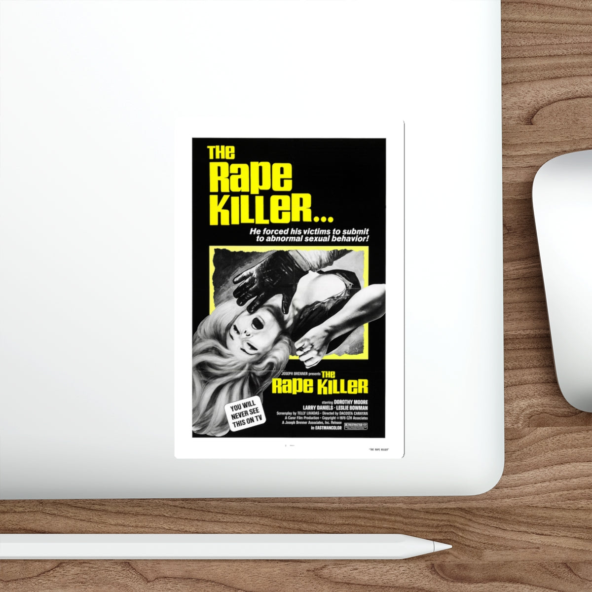 THE RAPE KILLER 1976 Movie Poster STICKER Vinyl Die-Cut Decal-The Sticker Space
