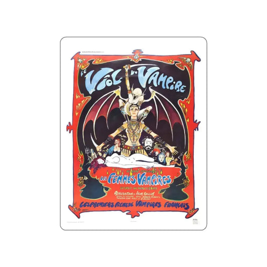 THE RAPE OF THE VAMPIRE 1968 Movie Poster STICKER Vinyl Die-Cut Decal 2 Inch - The Sticker Space