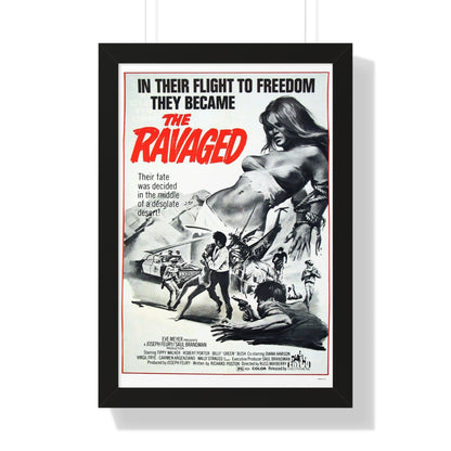 THE RAVAGED 1971 - Framed Movie Poster-16″ x 24″-The Sticker Space