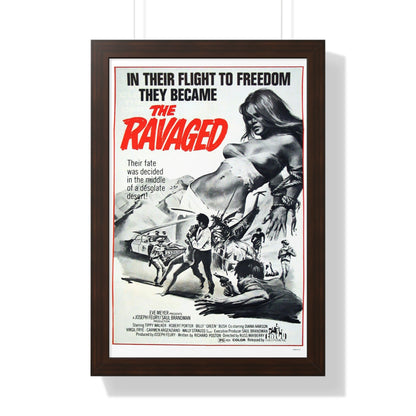 THE RAVAGED 1971 - Framed Movie Poster-16″ x 24″-The Sticker Space