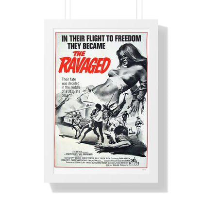 THE RAVAGED 1971 - Framed Movie Poster-16″ x 24″-The Sticker Space