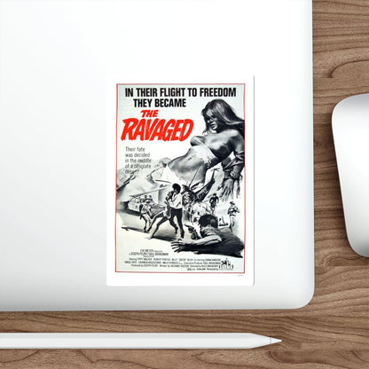 THE RAVAGED 1971 Movie Poster STICKER Vinyl Die-Cut Decal-The Sticker Space