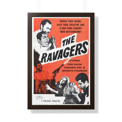 THE RAVAGERS 1979 - Framed Movie Poster 20" x 30" Walnut - The Sticker Space