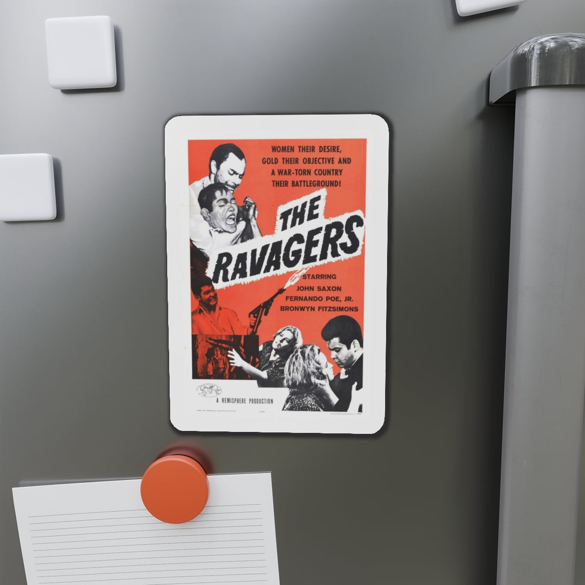 THE RAVAGERS 1979 Movie Poster - Refrigerator Magnet