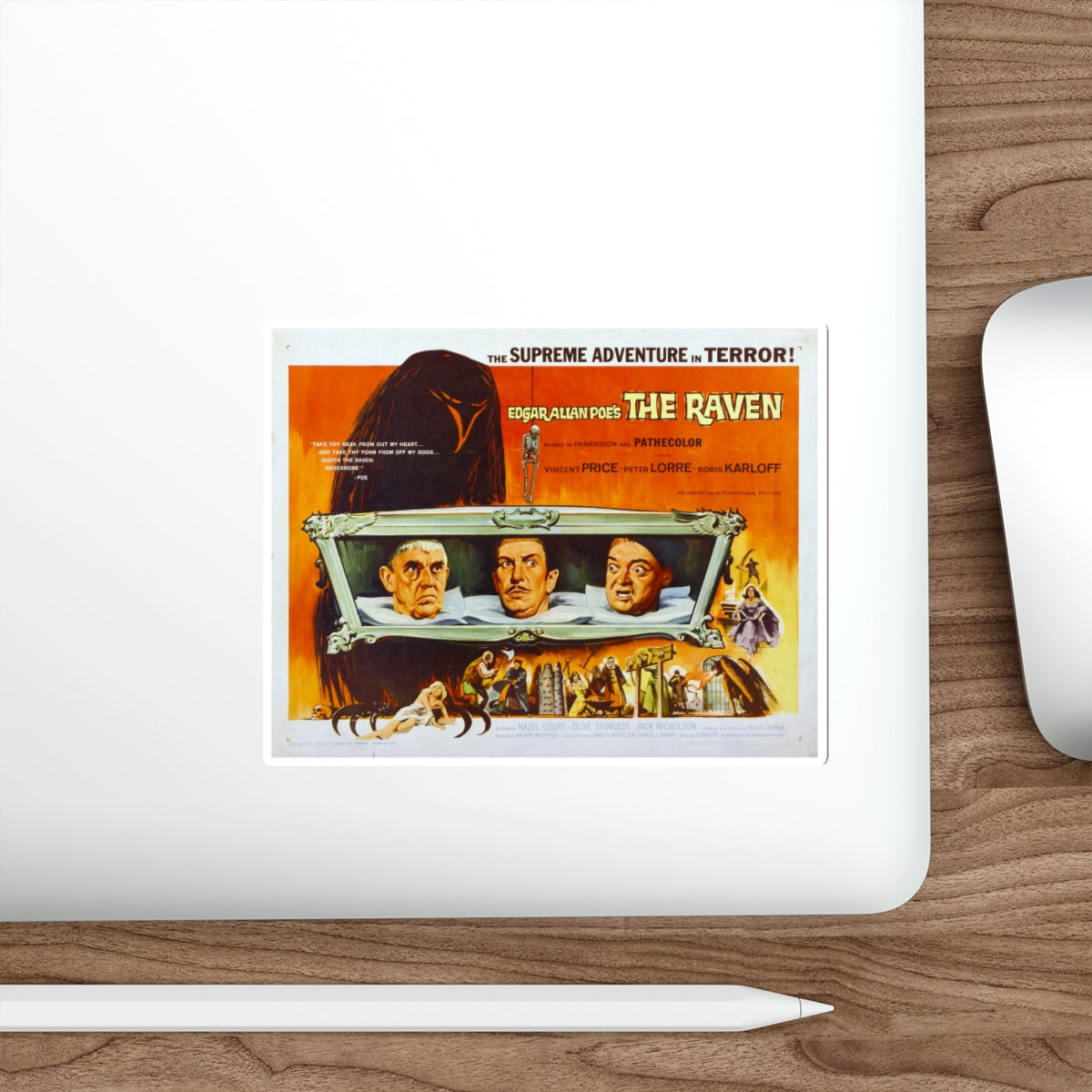 THE RAVEN 1963 Movie Poster STICKER Vinyl Die-Cut Decal-The Sticker Space