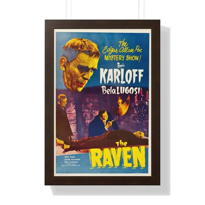 THE RAVEN (2) 1935 - Framed Movie Poster 16″ x 24″ Walnut - The Sticker Space