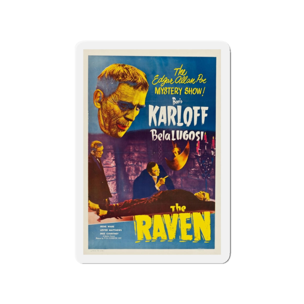 THE RAVEN (2) 1935 Movie Poster - Refrigerator Magnet