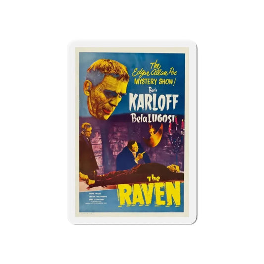 THE RAVEN (2) 1935 Movie Poster - Refrigerator Magnet 6 Inch Die-Cut - The Sticker Space
