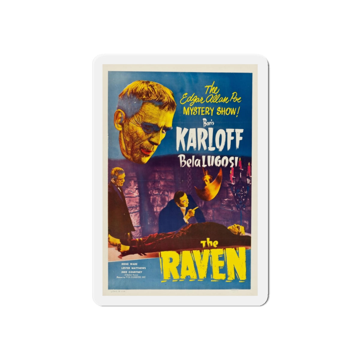 THE RAVEN (2) 1935 Movie Poster - Refrigerator Magnet